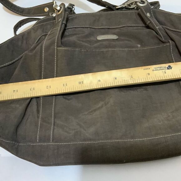 EDDIE Bauer bag brown color nylon double handles multiple pockets - Picture 11 of 11